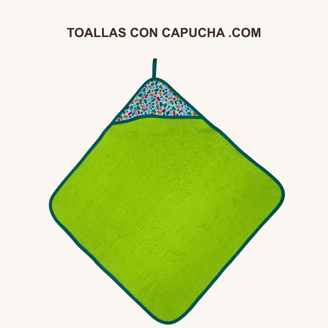 Toalla con capucha geométrico para bebés y niños